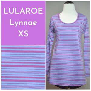 Lularoe Striped Lynnae Top XS